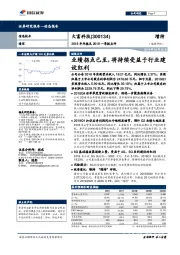 2018年年报及2019一季报点评：业绩拐点已至，将持续受益于行业建设红利