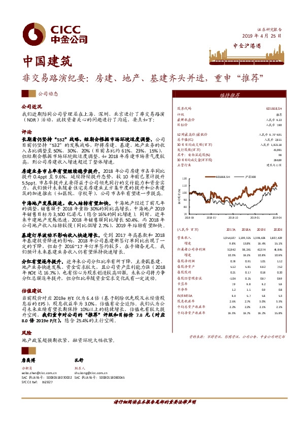 非交易路演纪要：房建、地产、基建齐头并进，重申“推荐”
