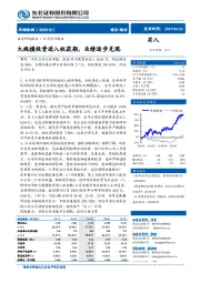 大规模投资进入收获期,业绩逐步兑现