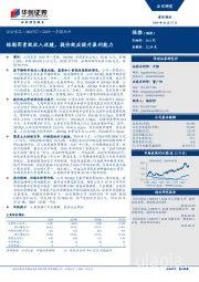2019一季报点评：短期因素致收入放缓，提价效应提升盈利能力