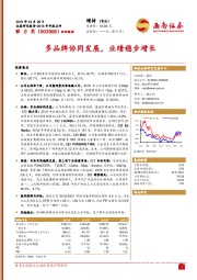 多品牌协同发展，业绩稳步增长