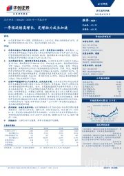 2019年一季报点评：一季报延续高增长，定增助力成长加速