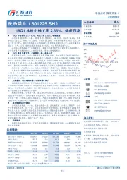 19Q1业绩小幅下滑2.35%，略超预期