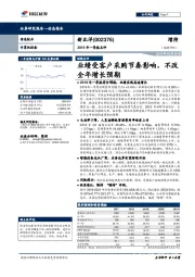 2019年一季报点评：业绩受客户采购节奏影响，不改全年增长预期