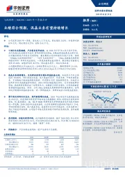 2019年一季报点评：业绩符合预期，混晶业务有望持续增长