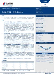 2019年一季报点评：毛利提升明显，费用投入加大