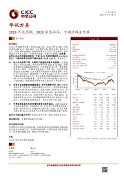 2018不达预期，2019依然承压；下调评级至中性