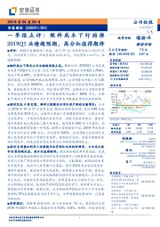 一季报点评：燃料成本下行助推2019Q1业绩超预期，高分红值得期待