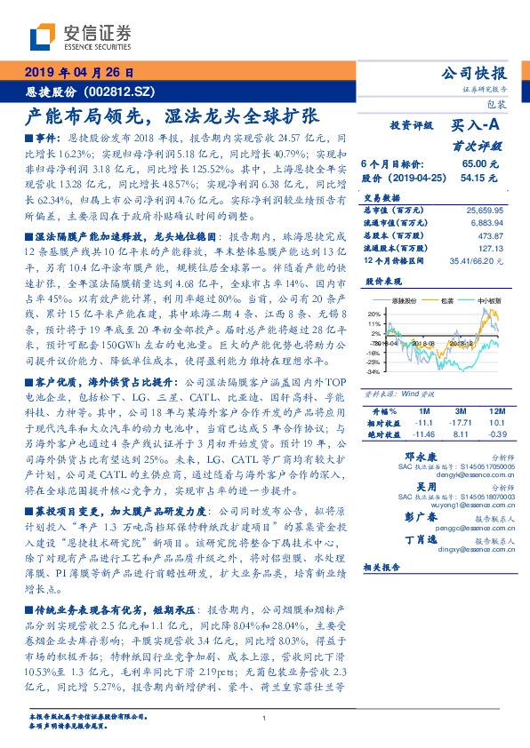 产能布局领先，湿法龙头全球扩张