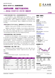 2019年一季报点评：业绩符合预期，渠道下沉逐步深化