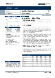 2019年一季报点评：业绩稳健，符合预期