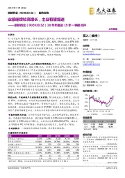 18年年报及19年一季报点评：业绩继续较高增长，主业有望提速