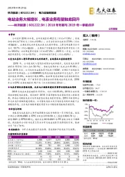 2018年年报与2019年一季报点评:电站业务大幅增长,电表业务有望触底回升
