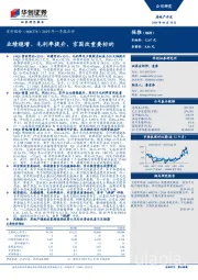 2019年一季报点评：业绩稳增、毛利率提升，京国改重要标的