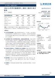 19Q1扣非净利稳健增长，期待二期项目逐步落地