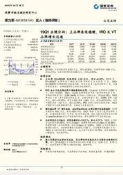 19Q1业绩分析:主品牌表现稳健,IRO及VT品牌增长迅速