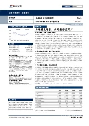 2018年年报及2019年一季报点评：业绩稳定增长，内外兼修空间广