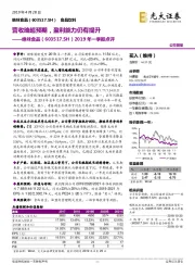 2019年一季报点评：营收略超预期，盈利能力仍有提升