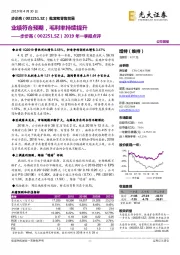 2019年一季报点评:业绩符合预期,毛利率持续提升