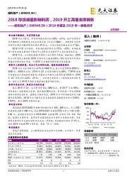 2018年报及2019年一季报点评:2018存货减值影响利润,2019开工高增支撑销售