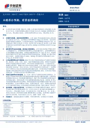 2018年报及2019年一季报点评：业绩符合预期，前景值得期待