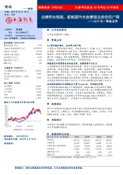 2019年一季报点评：业绩符合预期，新能源汽车热管理业务空间广阔