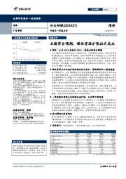 年报及一季报点评：业绩符合预期，媒体资源扩张拉升成本