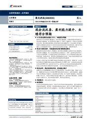 2018年年报&2019年一季报点评：现金流改善，盈利能力提升，业绩符合预期