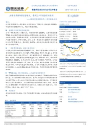 保隆科技2019年一季度报告点评：业绩长期保持高速增长，费用上升导致利润承压