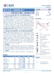并表促收入增长，盈利能力下降