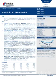 2019年一季报点评：风机出货量大增，静候毛利率拐点
