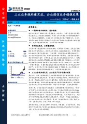季报点评:三大业务线构建完成,企业通信业务稳健发展