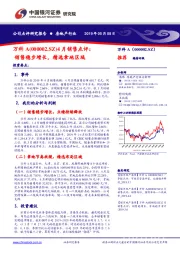 4月销售点评：销售稳步增长，精选拿地区域