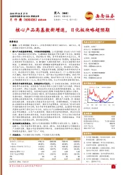 2019Q1季报点评：核心产品高基数新增速，日化板块略超预期