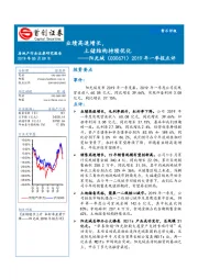 2019年一季报点评：业绩高速增长，土储结构持续优化