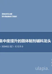 深度报告：受益行业集中度提升的固体制剂辅料龙头