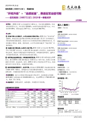 2019年一季报点评：“环检升级”+“遥感放量”，赛道冠军业绩可期