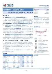 IDC及软件开发双轮驱动，成长可期