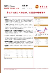 多媒体+LED双轮驱动，有望重回稳健增长