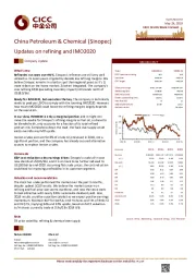 Updates on refining and IMO2020