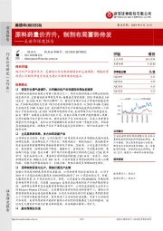 美诺华深度报告：原料药量价齐升，制剂布局蓄势待发