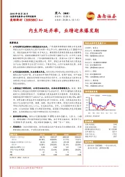 内生外延并举，业绩迎来爆发期