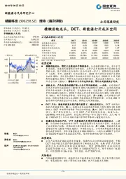 精锻齿轮龙头，DCT、新能源打开成长空间