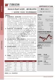 首次深度覆盖报告：风机龙头受益行业复苏，盈利拐点将至