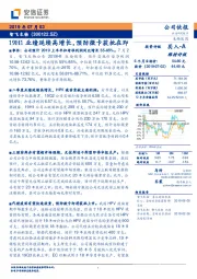 19H1业绩延续高增长,预防微卡获批在即