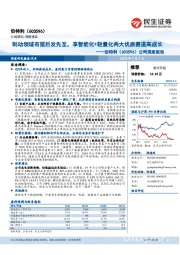 公司深度报告:制动领域有望后发先至,享智能化+轻量化两大优质赛道高成长