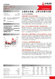 业绩符合预期，主营业务增长延续