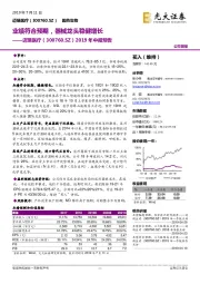 2019年中报预告：业绩符合预期，器械龙头稳健增长