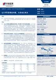 2019年中报业绩预告点评：Q2单季度增速回暖，业务拐点将至