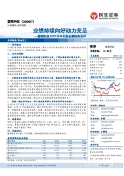 蓝晓科技2019年半年度业绩预告点评:业绩持续向好动力充足